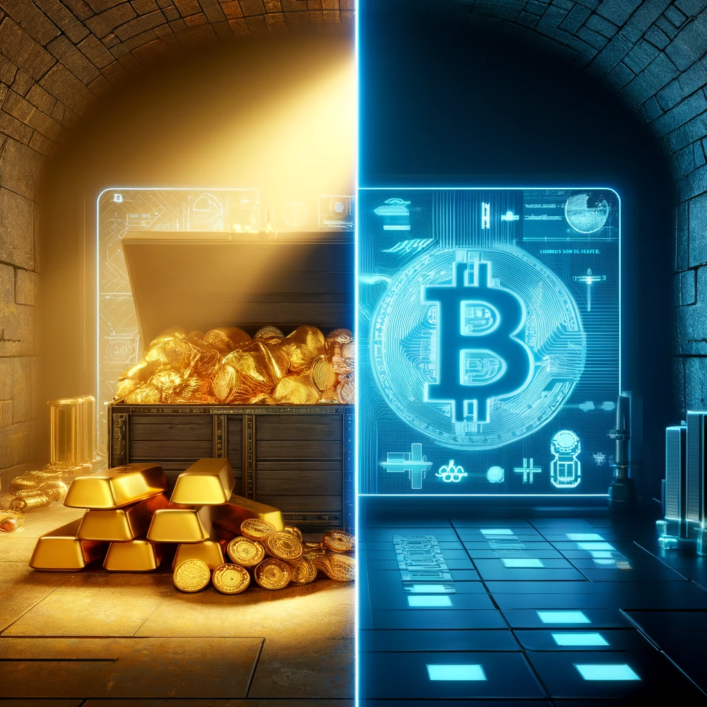 nowoczesny lokal kantoru Bitcoin z neonowym znakiem i szklanymi drzwiami wejściowymi